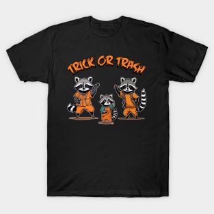 Trick or Trash - Raccoon Halloween T-Shirt